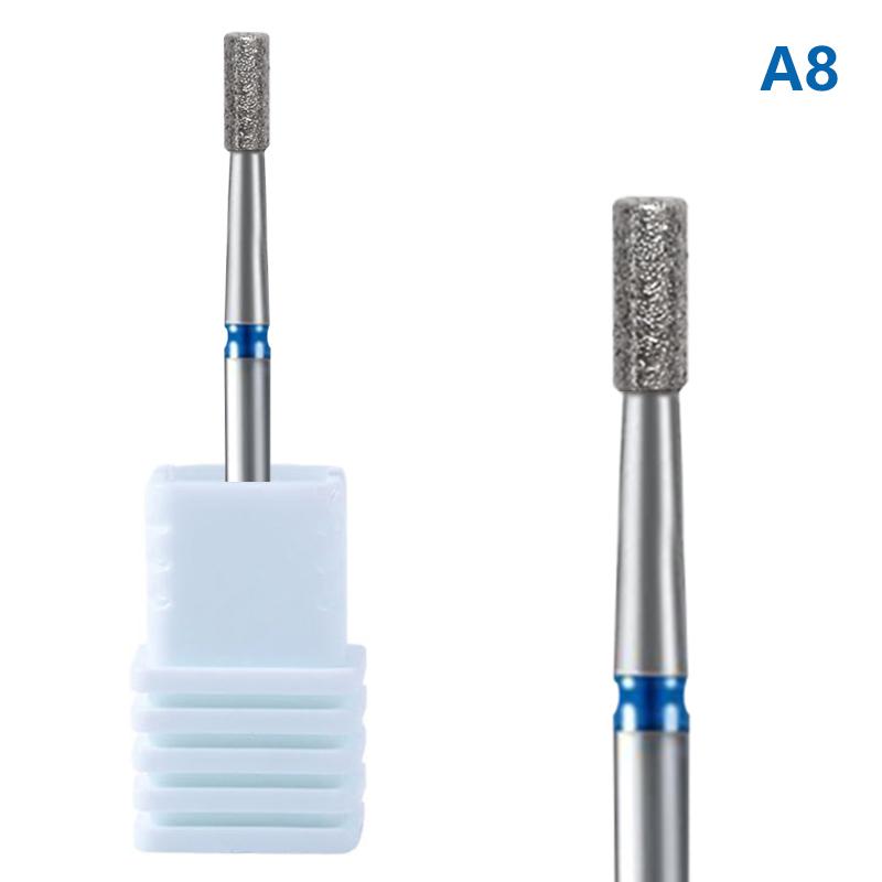 Алмазные фрезы для ногтей Очиститель кутикулы Для электрической дрели Маникюр Педикюр Полировка Инструмент для нейл-арта Салонные Домашние принадлежности