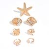Starfish Ring Jewelry Ocean Wind Premium Ring Set Conch Open Ring