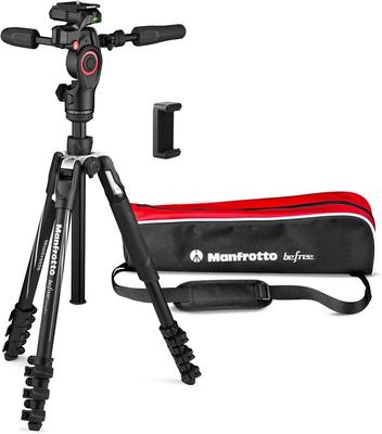 Manfrotto befree Live Advanced Головка для смартфона Максимальная высота Сложенная высота Вес Грузоподъемность Алюминиевая шаровая головка с ручкой для переноски Видео JP