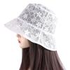 Pure Color Caps Sun Protection Summer Hat Mesh Basin Lace Bucket Hat Sun Cap Female Hats Sun Hat
