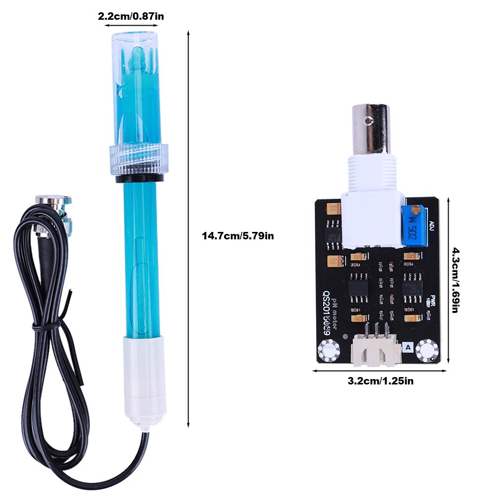 Датчик PH-электрода 0-14 PH с датчиком PH-зонд Сменный PH-зонд для лабораторного контроллера аквариума