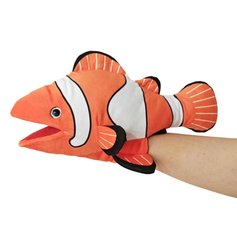 Новая плюшевая игрушка-кукла в виде морского животного для малышей, интерактивные ручные куклы акула и черепаха, идеальный подарок для детей, персонажи)