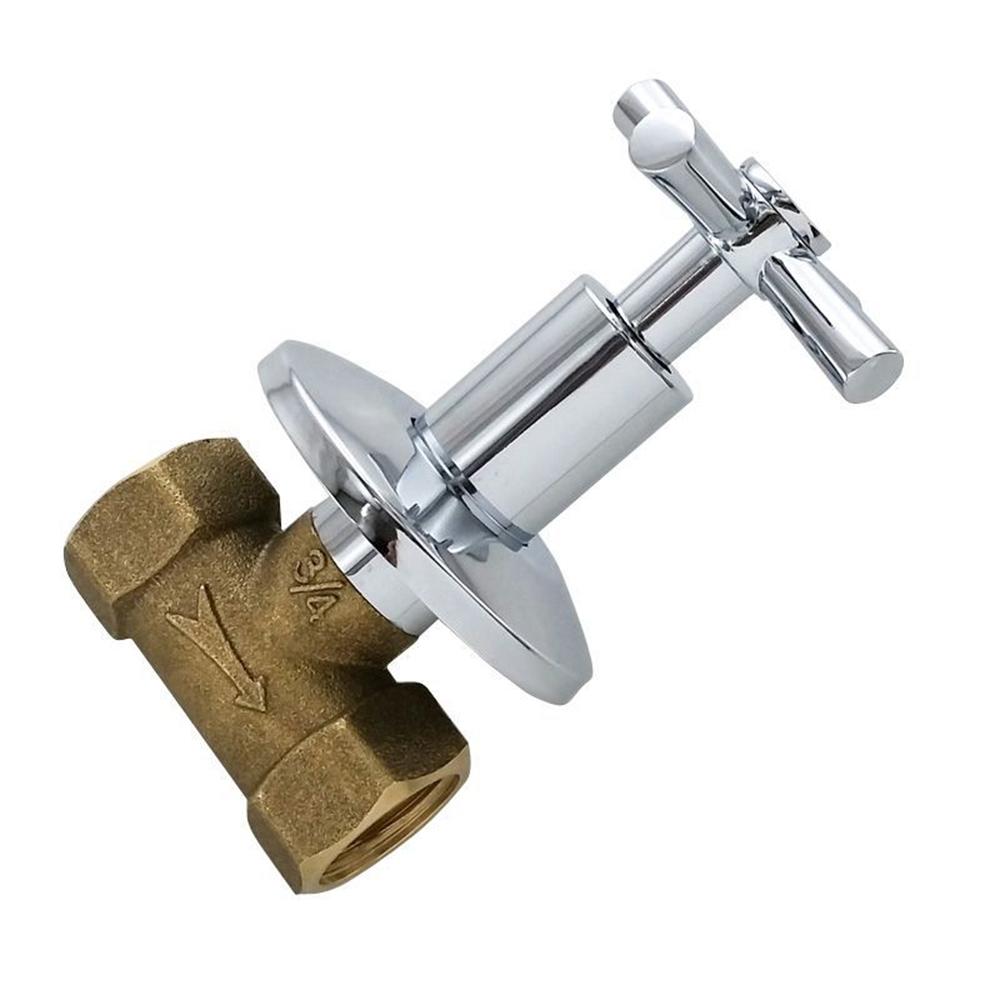 1 шт. Медный смеситель для ванны, клапан 1/2'' 3/4'', смеситель для душа для ванной комнаты для холодной воды, клапан, скрытый угловой клапан с одной ручкой, аксессуар