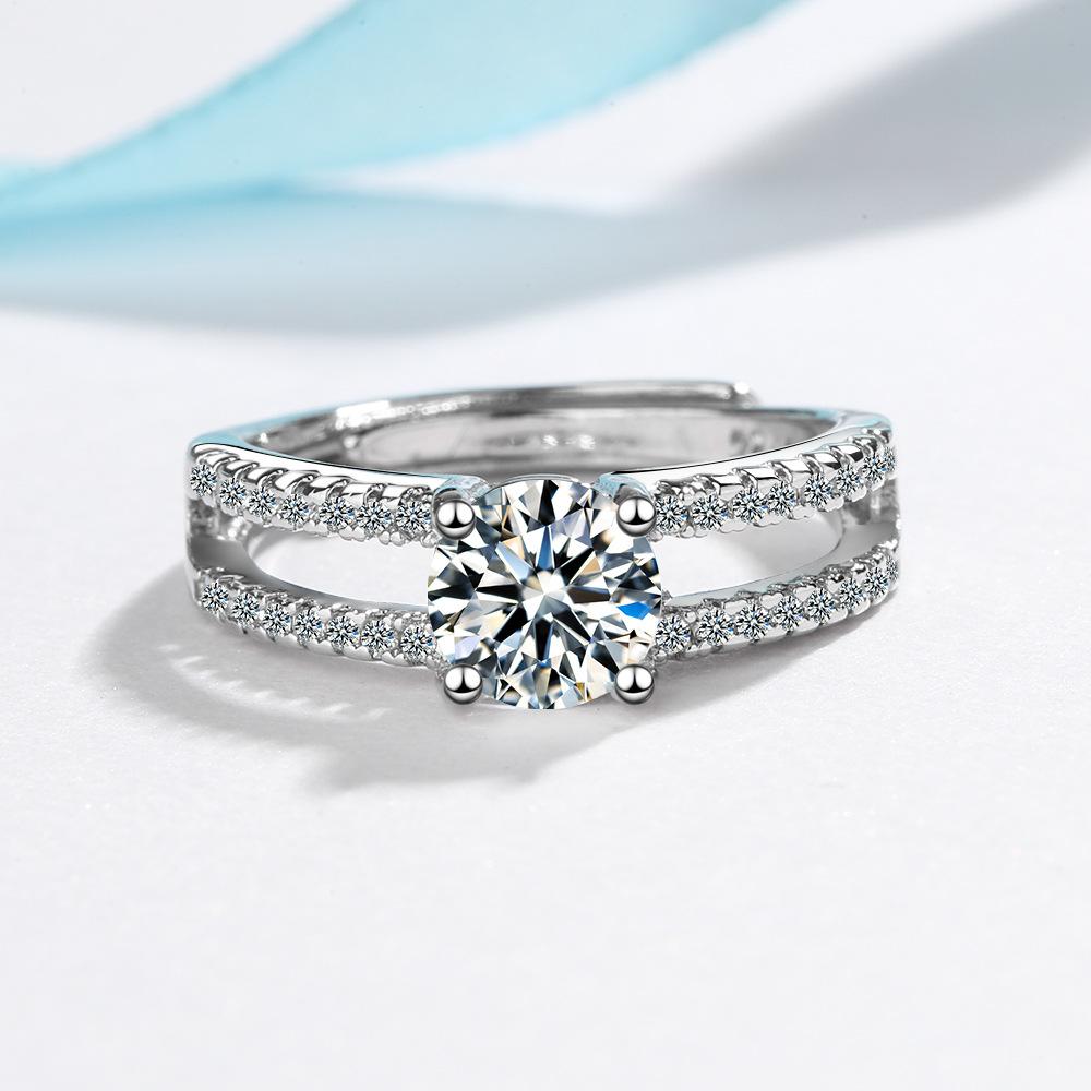 Обещание, классическое обручальное кольцо из стерлингового серебра 925 пробы AAA +, кольца с фианитом для женщин, ювелирные изделия для подружек невесты, подвески