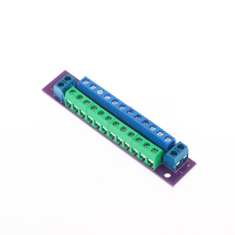 Efficient 12 Position Double Layer Power Terminal Block 2 Input 13 Output for Automotive Circuit Distribution