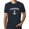 Men’s Vintage Tee Shirt Graphic T Shirt Capitaine Navy