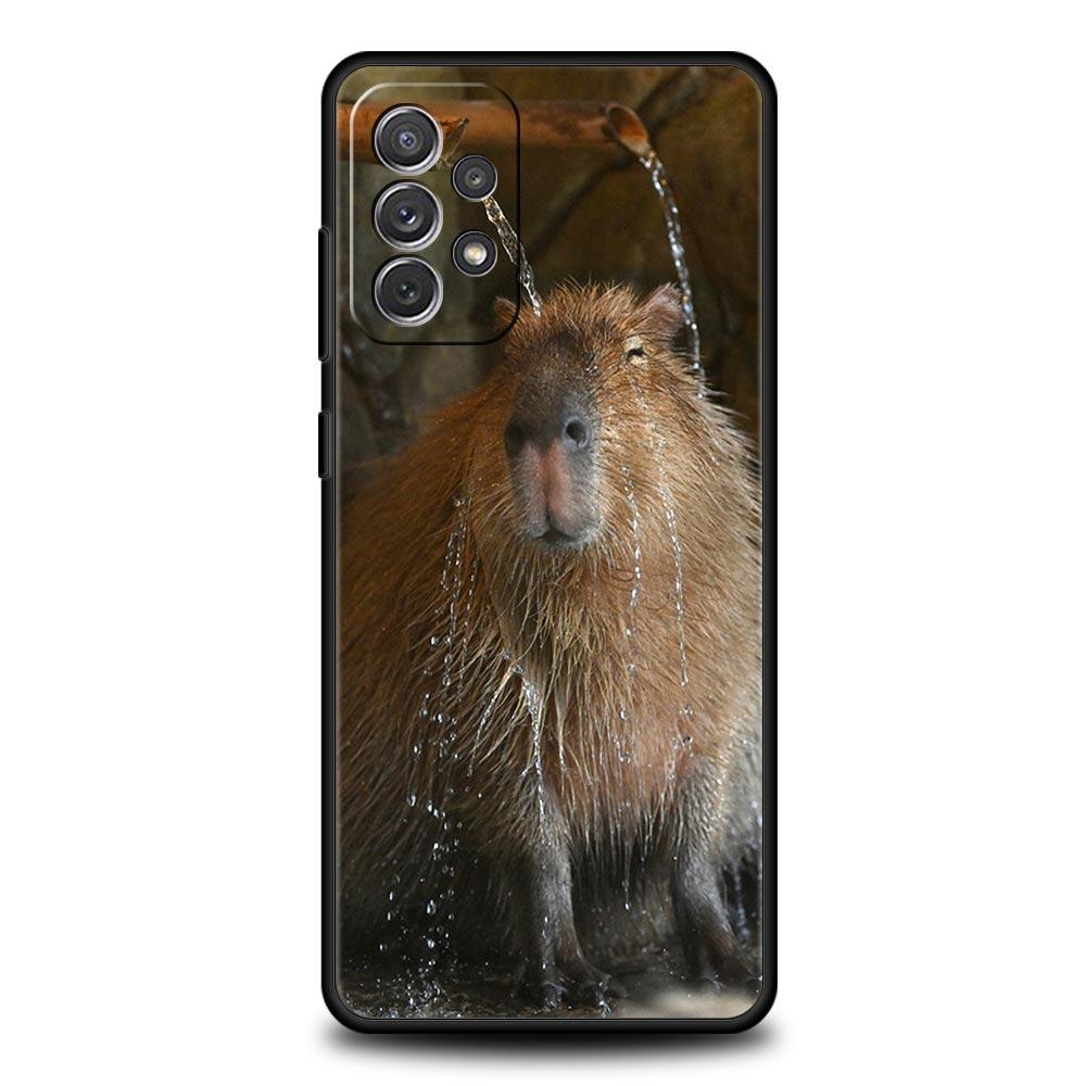 Cute Capybara Phone Case for Samsung Galaxy A51 A71 A21S A12 A11 A31 A41 A52 A32 A23 A33 A53 A73 A03S A13 5G A72 A54 A34 Cover