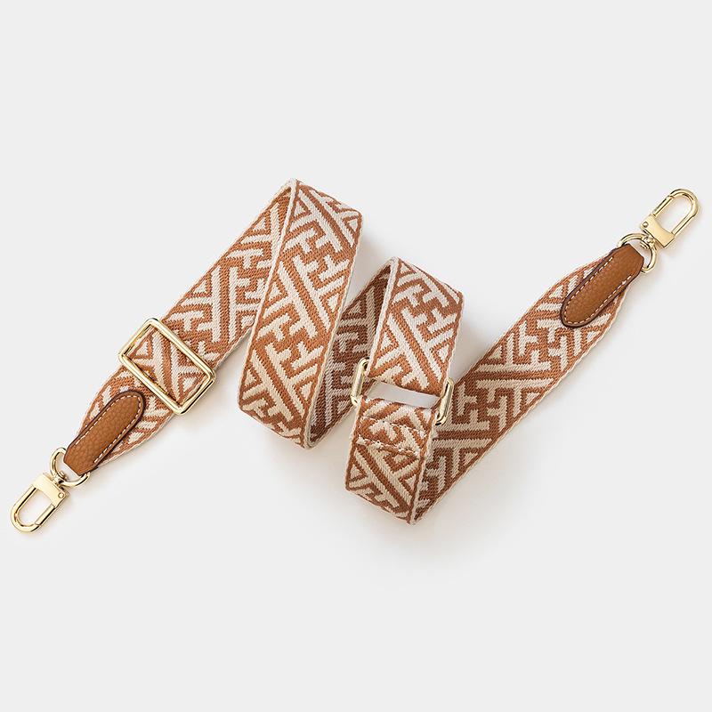 Snowflake Pattern Adjustable Wide Shoulder Strap Crossbody Handbag Strap in European and American Style