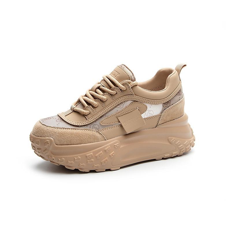 Поп-кроссовки повседневная обувь с круглым носком толстая подошва увеличение высоты повседневные кроссовки