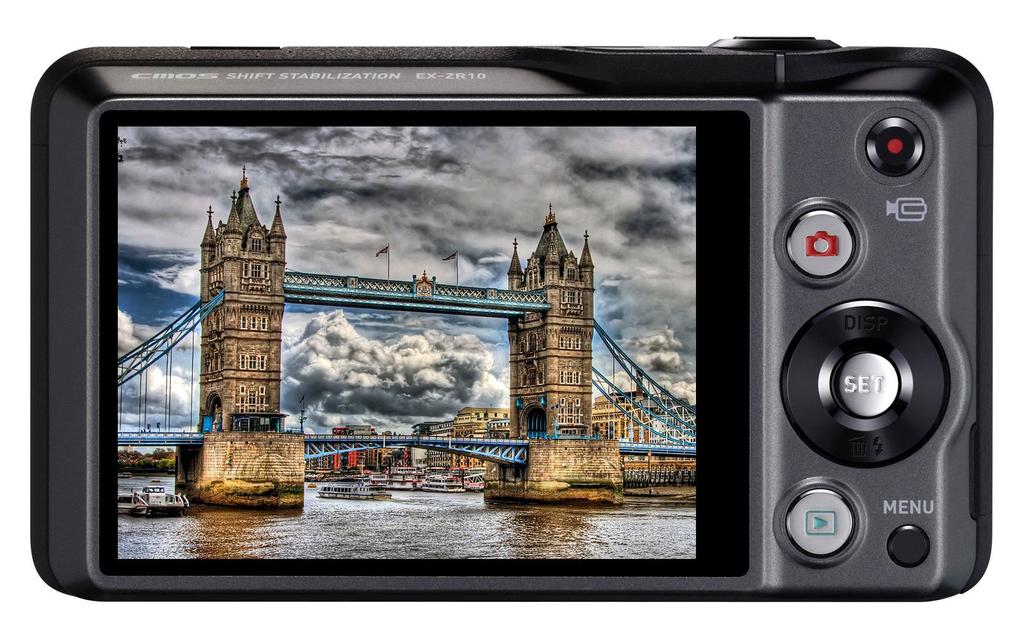 Цифровая камера CASIO EXILIM миллионов пикселей 7-кратный оптический зум 12.1 EX-ZR10BK