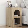 Nightstand Sonoma Oak 29.5 x 33.5 x 50 cm Particleboard