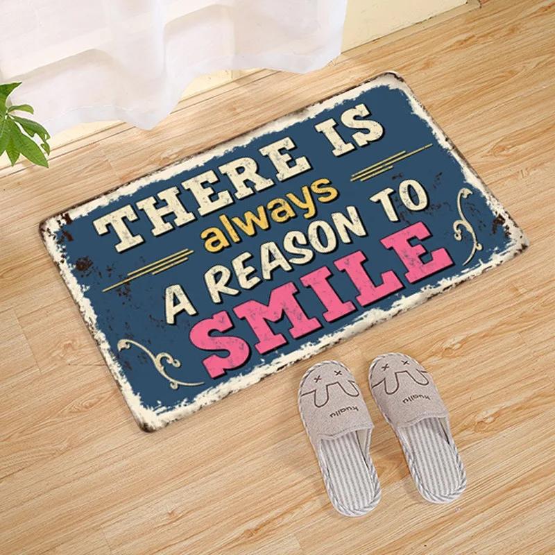 Laundry Room Printed Carpet Non-Slip Soft Entryway Foyer Bedroom Entrance Doormat Laundry Room Floor Mats Home Decoration