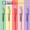 Digital Cables Quick Charge USB-C Charger Wire Data Cord Fast Charging Cable Liquid Silicone Cable