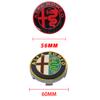 OUVKF1 4Pcs For Alfa Romeo Giulietta 147 Giulia Spider GT MiTo Stelvio 159 TZ3 Car Wheel Center Hub Caps Sticker Badge Tire Rim Covers