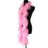 DIY 2Yards Fluffy Pink Turkey Feather Boa 38-40g Decoration for Party Wedding Clothes Dress Shawl/Scarf Diy Jewelry Accessory Craft