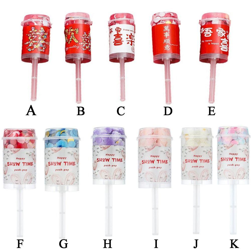 Colorful Birthday Bridal Shower Confetti Popper For Wedding Party Decortion Supplies Fireworks Tube