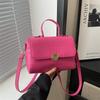 Fashionable Pu Leather Shoulder Bag For Women Classic Square Crossbody Handbag