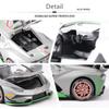 Масштаб 1/32 Lambo Huracan ST EVO, литая под давлением модель автомобиля, игрушечный автомобиль с откатным механизмом, звуком и светом для детей, коллекция подарков для мальчиков и девочек