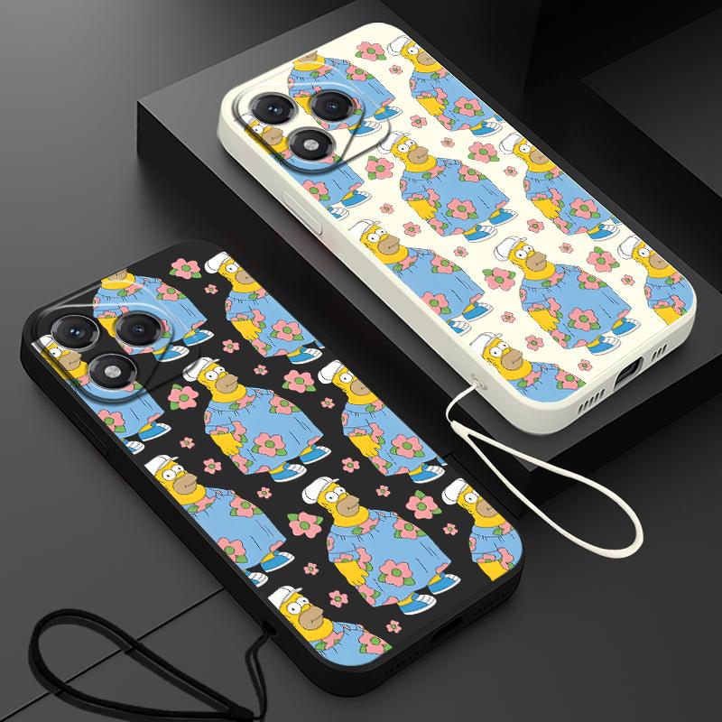 The S-simpsons Cute Soft Cover Phone Case for Honor X8a X9C X7d X9D X9b X9a X7a X5c X8b X7b