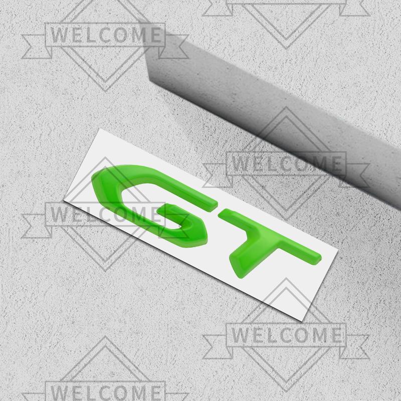 3D Car Stickers GT Emblem Auto Body Badge Trunk Decal For 5008 308 206 3008 2008 4008 RCZ GT Line 208 107 Decoration Accessories
