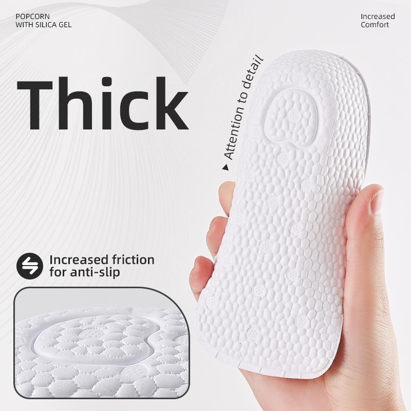 Arch Support Height Increase Insoles Half Pads Orthopedic Breathable Memory Foam 7 Points Lifts Shoe Pads Flat Feet Support