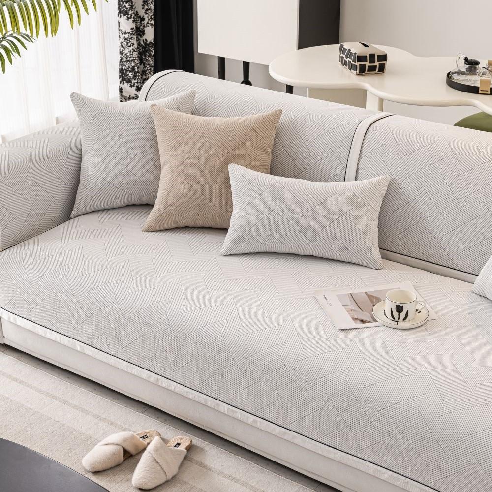 Чехол для дивана из нескользящей ткани для гостиной, летний чехол для дивана из шенилла, универсальный чехол для диванной подушки, чехол Funda