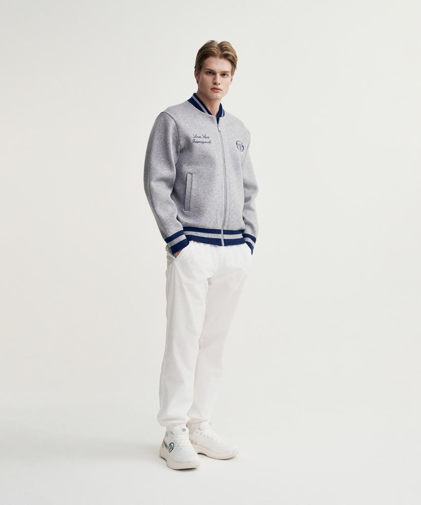 Sergio Tacchini M Preppy Varsity Cardigan (Melange Grey)