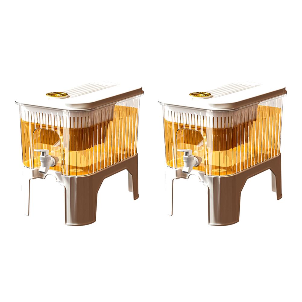1/2PCS Cold Water Pitcher Fridge Beverage Dispenser Detachable Base 4.5L Cold Water Jug with Faucet Portable Juice Jug for Home