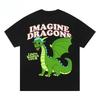 Imagine Dragons Loom Hip Hop Sports Music Street Summer Loose Men Women Short Sleeve T-shirt Couple Style 2025 Summer Casual Top