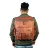 Винтажный рюкзак ручной работы из натуральной кожи, повседневная дорожная сумка для ноутбука, унисекс