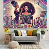 1 makeup lesson, background cloth flag, suitable for photography background wall decoration, indoor and outdoor decorati