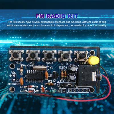 Беспроводной Стерео FM Радио Приемник Модуль Печатная плата DIY Набор Радио Приемника FM DIY Электронные Наборы