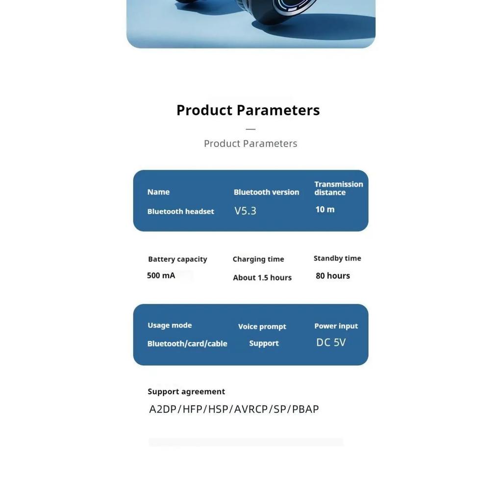 Colorful Light Wireless Bluetooth Headphones Over Ear HIFI Stereo Headsets Sports Gameing Earphones TF/AUX Music Player HD Mic