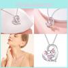 Девочки Цепочка с подвеской из сплава с милым животным и дизайном сердца для летнего стиля