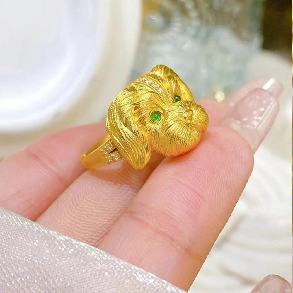 Open Mouth Design Cat Ring Stackable Fashion Jewelry Fashion Dog Rings Gift Giving