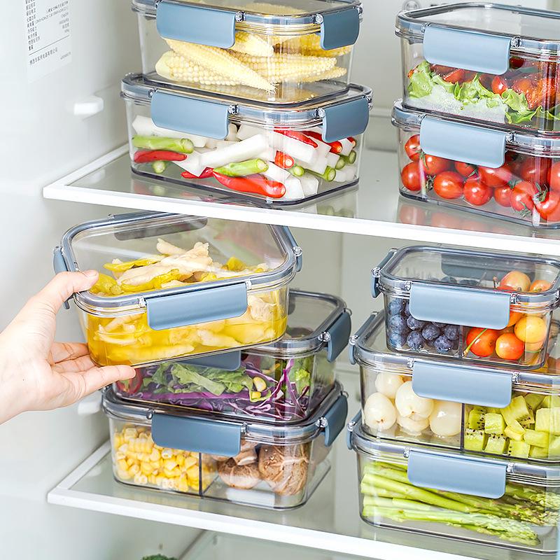 Прозрачный холодильный контейнер пищевого качества для свежих продуктов и обедов