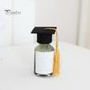25Pcs Mini Graduation Caps Felt Small Doctor Hat with Golden Tassels Bottle Cover Cupcake Toppers Party Supplies