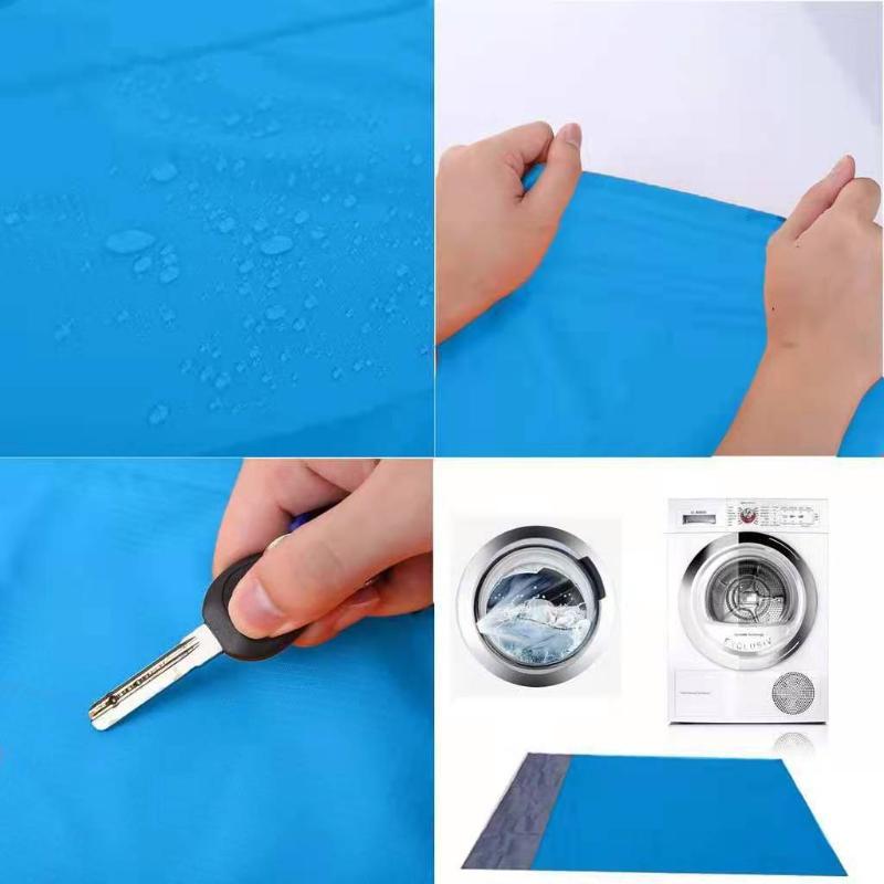 Waterproof Pocket Beach Mat Folding Beach Blanket Camping Mat Lightweight Lightweight Mat Outdoor Picnic Mat