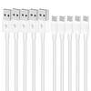 USB Type C Cable (Set of 5, White, 1m) LpoieJun[2.4A Super Fast Charging / USB2.0 Compliant Product] Type C (USB-C To USB-A 2.0) Heavy Duty PVC