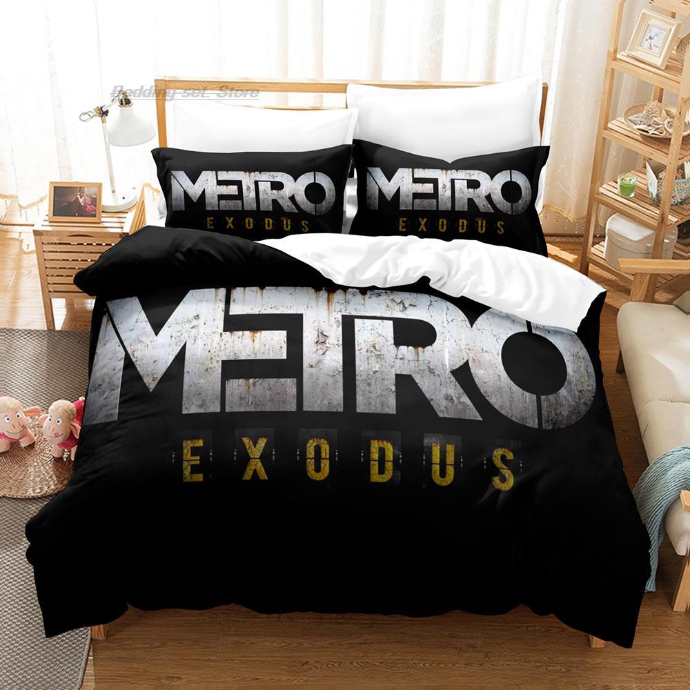 Постельное белье Metro Exodus Односпальное Двуспальное Полное Queen King Размер Постельный Комплект Для Взрослых Детей Спальни Пододеяльник Комплекты 3D Печать Игровой Комплект Постельного Белья