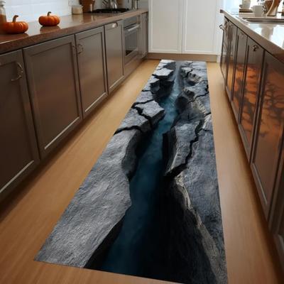 3D Коридорный Коврик-дорожка для пола, Ковры, Ковровые покрытия, Домашний Декор, Нескользящий, Моющийся, Ковер для Зоны, Противоусталостный, Горная Река