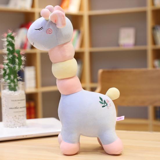 Милый красочный плюшевый жираф, мягкий пушистый полипропиленовый хлопок, плюшевая кукла, украшение для дома, детская комфортная игрушка, подарок на день рождения подруге