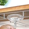 Storage Shelf Organizer Cabinet Bar Stemware Holder Cup Hanger Wine Glass Rack Hanging Rack