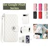6-Color PU Leather Diamond Check-Patterned Wrist Strap Wallet Phone Case for Google Pixel 6,6 Pro,6a,7,7 Pro,7a,8,8 Pro,8a,9,9 Pro,9a,9 Pro XL