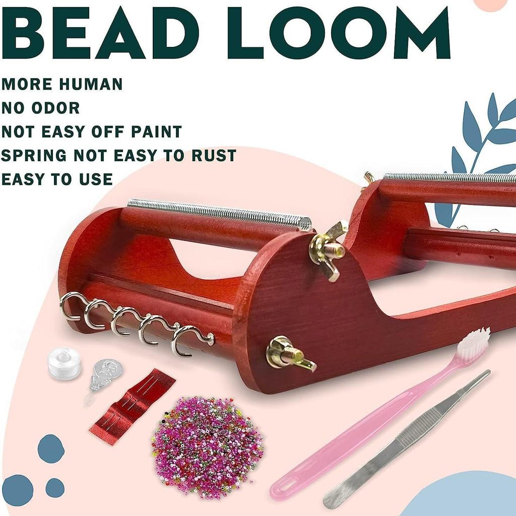 Инструмент для плетения из деревянных бусин Деревянные бусины включают Бусины Нити Иглу для браслетов ожерелий