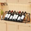 Decorative Wine Display for Restaurant Liquor Bottle Shelf, Tilted Iron Art Rack, Modern Rack Countertop Style Holder, Home Bar Kitchen And