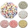 Акриловые круглые бусины, бусины, свободные шарики, бусины-разделители ярких цветов, 20 шт./40 шт., для изготовления ювелирных изделий, ожерелье, браслет, аксессуары ручной работы, бусины