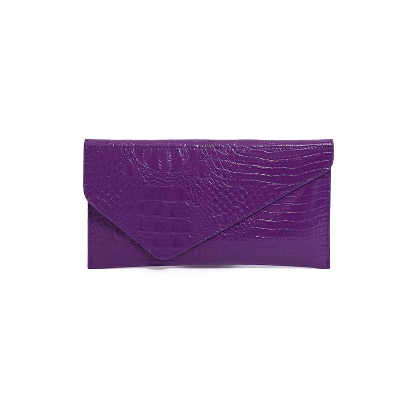 Новый яркий кожаный осенний однотонный тренд, личность, большая вместимость, узор крокодила, модная ручная сумка-конверт для женщин
