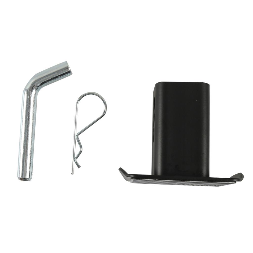 Металлическая крышка сцепного устройства с эмблемой американского флага и стопорным штифтом(Подходит для 2-дюймовых приемников Черный)