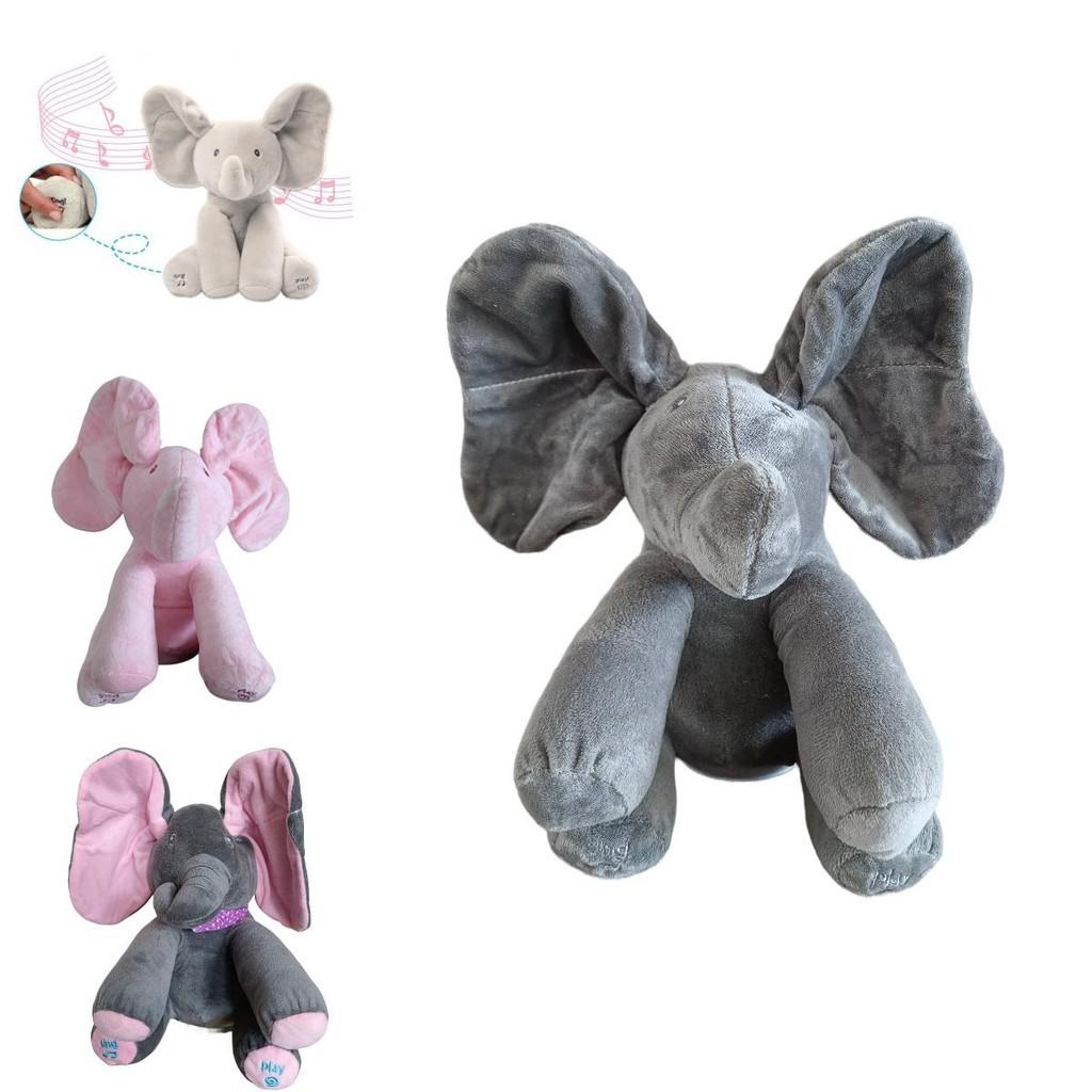 Adorable Elephant Plush Toy With Moving Ears Perfect Baby Gift